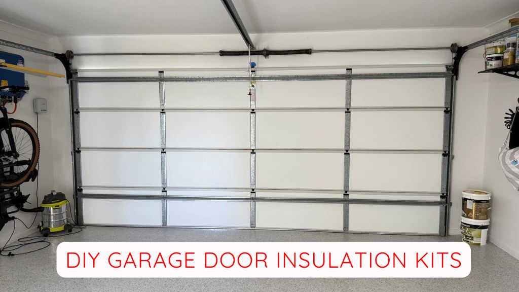 DIY garage door insulation kit installed on Australian panel-lift garage door