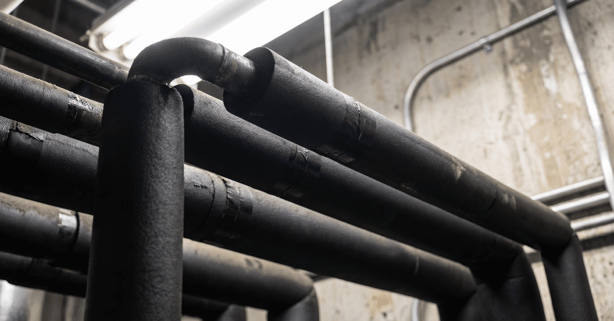 rubber pipe lagging material used as garage door insulation