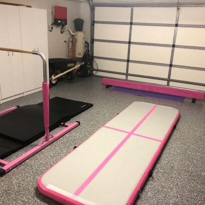 Children's playroom in insulated garage — comfortable year-round with ThermaDoor